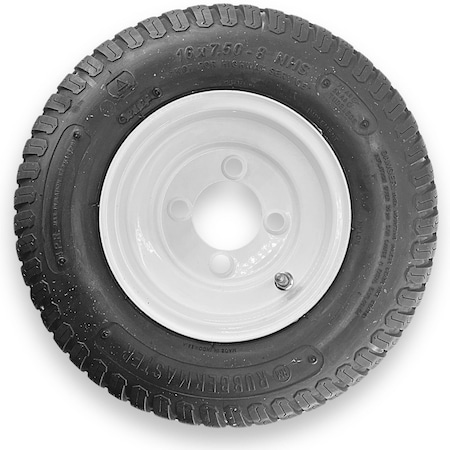 Rubbermaster - Steel Master Rubbermaster 16x7.50-8 4 Ply S-Turf Tire and 4 on 4 Stamped Wheel Assembly 598984